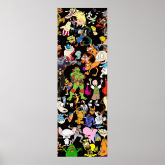 Poster Retro Cartoons rugrats 80s 90s show télé caricatur