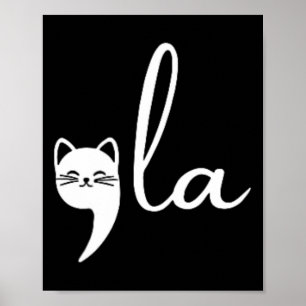 Poster Retro Cat Comma La Kamala Harris Pour Président 20