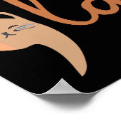 Poster Retro Cat Comma La Kamala Harris Pour Président 20 (Coin)