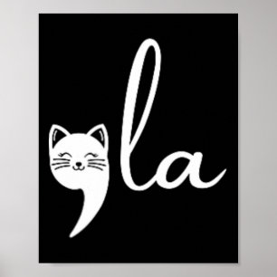 Poster Retro Cat Comma La Kamala Harris Pour Président 20