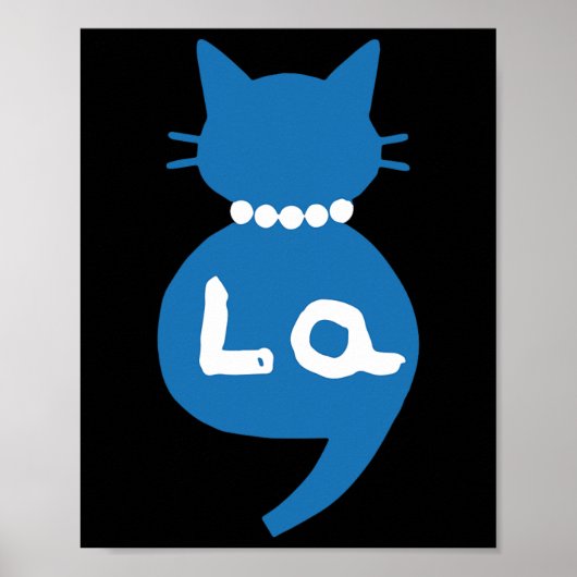 Poster Retro Chaussures Cute Cat Comma La Kamala Harris 2 (Devant)