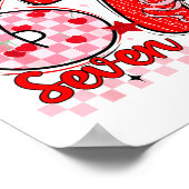 Poster Retro Checkered Valentine Six Seven Meme 67 Viral  (Coin)