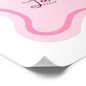 Poster Retro Cherry Cocktail Birthday Party Welcome Sign (Coin)