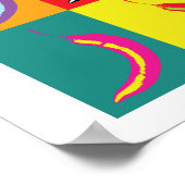 Poster Retro Chili Pop Art Bright Cuisine Alimentation Im (Coin)