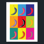 Poster Retro Chili Pop Art Bright Cuisine Alimentation Im<br><div class="desc">Chili de couleur vive rétro litho imprimer effet cuisine affiche alimentaire imprimer</div>