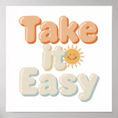 Poster Retro Chill Out Good Vibes (Devant)