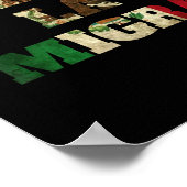 Poster Retro Chinga La Migra Mexique Drapeau Bandera Ice  (Coin)