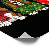 Poster Retro Christmas Bet Hound Santa Reindeer Dog Lover (Coin)