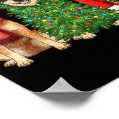 Poster Retro Christmas Blue Heeler Santa Reindeer Dog Lov (Coin)