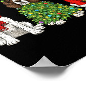 Poster Retro Christmas English Springer Spaniel Santa Rei (Coin)