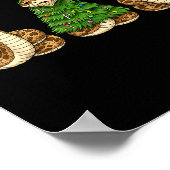 Poster Retro Christmas Hognose Snake Santa Reindeer (Coin)