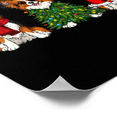 Poster Retro Christmas Pallon Dog Lover Santa Reindeer (Coin)