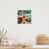 Poster Retro Classic Pin Up (Cuisine)