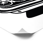 Poster Rétro Classique Cabriolet Pop Art Avant (Coin)