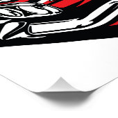 Poster Rétro Classique Cabriolet Pop Art Latéral (Coin)