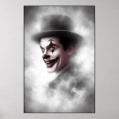Poster Retro Clown Portrait With Hat (Devant)