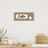 Poster Retro Coffee Art Imprimer (Cuisine)