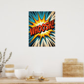 Poster Retro Comic Style de livre "WHOOSH!" Explosion d'a (Cuisine)