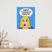 POSTER RETRO COMICS (Keuken)