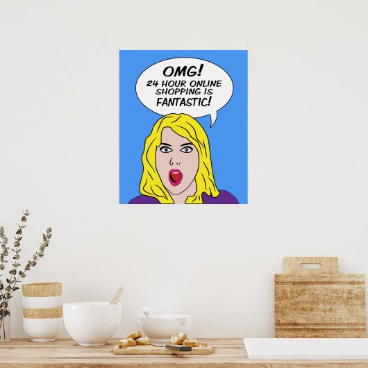 POSTER RETRO COMICS (Keuken)