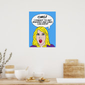 POSTER RETRO COMICS (Keuken)