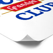 Poster Retro Cool Grandpa Club Family Matching Father's D (Coin)