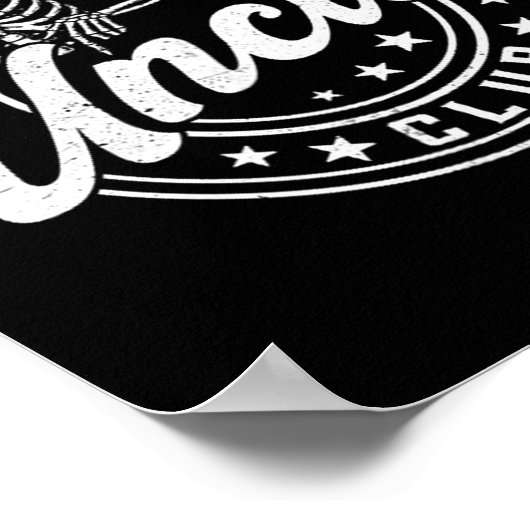 Poster Retro Cool Uncles Club Funny New Uncle Men Skeleto (Coin)