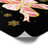 Poster Retro Coquette Bow Sucre de canne Noël saison Wom (Coin)