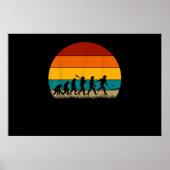 Poster Retro Cornhole Evolution Funny Cornhole (Devant)