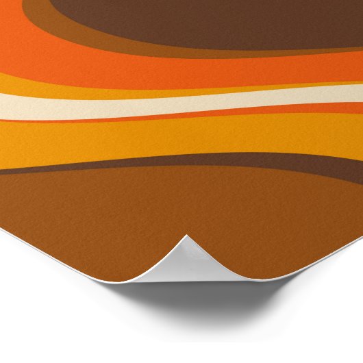 Poster Retro courbe sans couture motif. wallp style les a (Coin)
