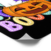 Poster Retro Cute Ghost Enseignant Halloween Librairie Li (Coin)