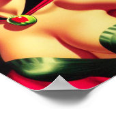 Poster Retro Cute Vampire Pin-up (Coin)