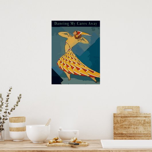 Poster Retro Dancer, (Cuisine)