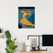 Poster Retro Dancer, (Bureau à domicile)