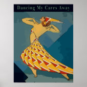 Poster Retro Dancer, (Devant)