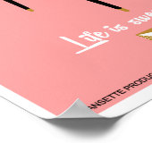 Poster Rétro Dansette rose joueur de disque Pop Art poste (Coin)