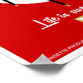 Poster Retro Dansette rouge lecteur de disques Pop Art po (Coin)