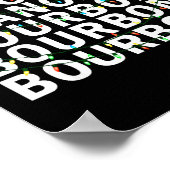 Poster Retro Dasher Dancer Prancer Bourbon Christmas Funn (Coin)