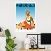 Poster rétro de Cape Cod de la Garde côtière (Bureau à domicile)