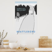 Poster Retro de la sonnerie de ski Harris Hill (Cuisine)