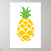 Poster rétro de l'ananas 60's 70's Citation (Devant)