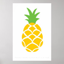 Poster rétro de l'ananas 60's 70's Citation