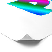 Poster rétro de l'énergie des fleurs (Coin)