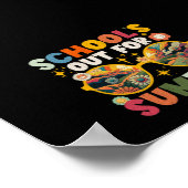 Poster Retro Dernière journée de l'école dehors pour ense (Coin)