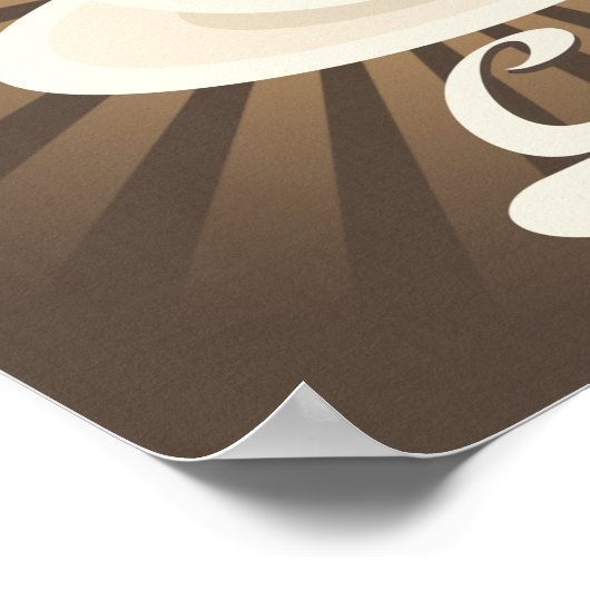 Poster Retro Diner Better with Coffee (Coin)