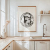 Poster Retro Disco Ball Wall Art