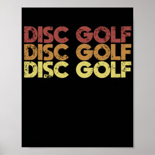 Poster Retro Disk Golf