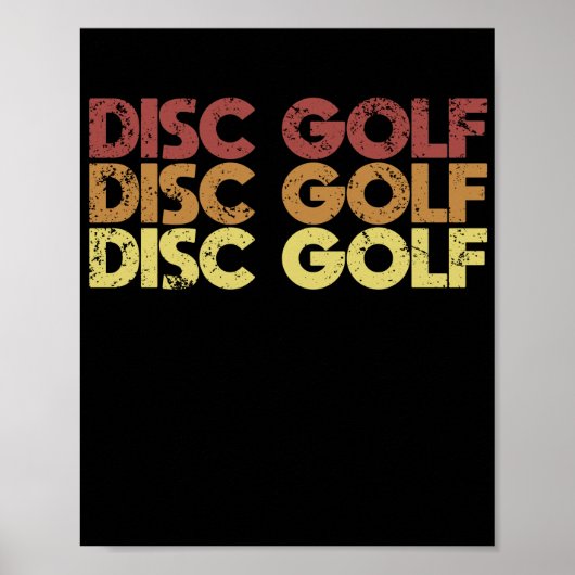 Poster Retro Disk Golf (Devant)