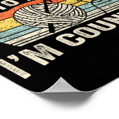 Poster Retro Don't Talk To Me I'm Counting Crochet Croche (Coin)