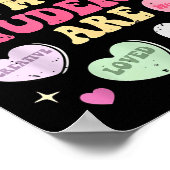 Poster Rétro Drôle Mes Élèves Sont Saint-Valentin Profess (Coin)